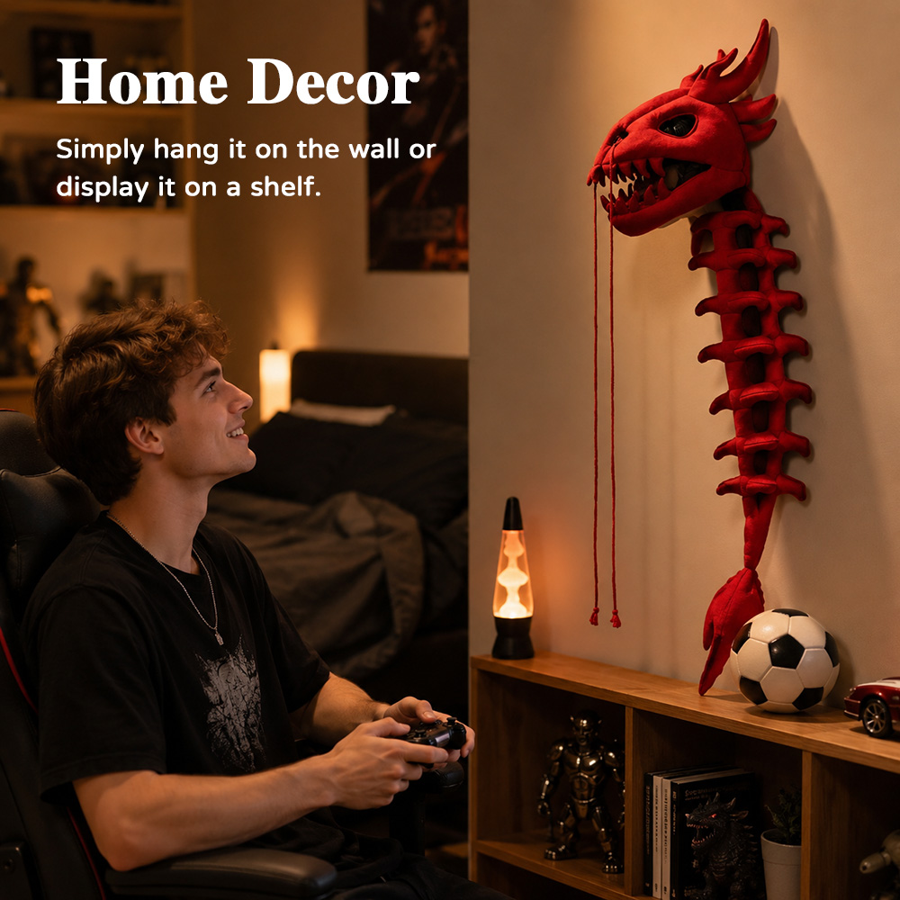 Cosplay Prop Designer - Coiffe en peluche squelette de dinosaure