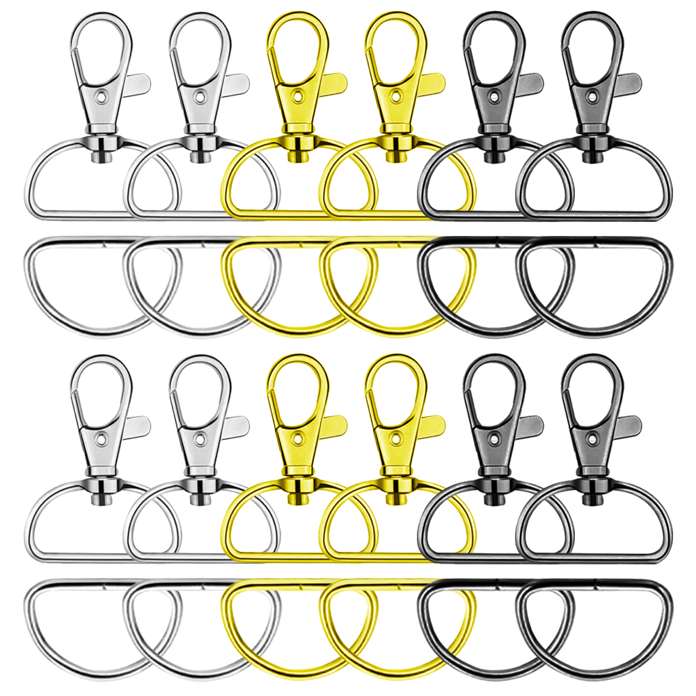 D Ring Strap - Lot de 8/15/30 Mousquetons, Clips de