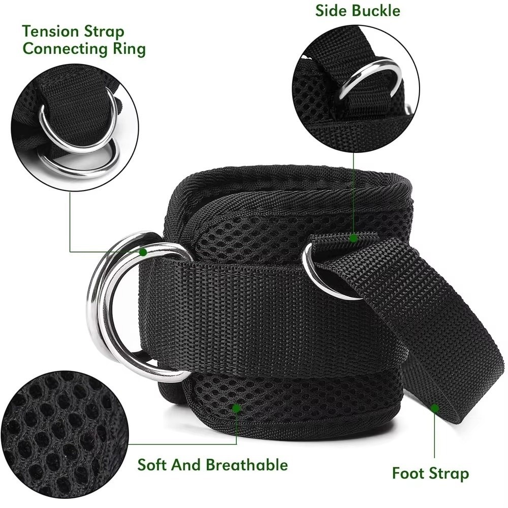 D Ring Strap - Sangles de cheville de gym à