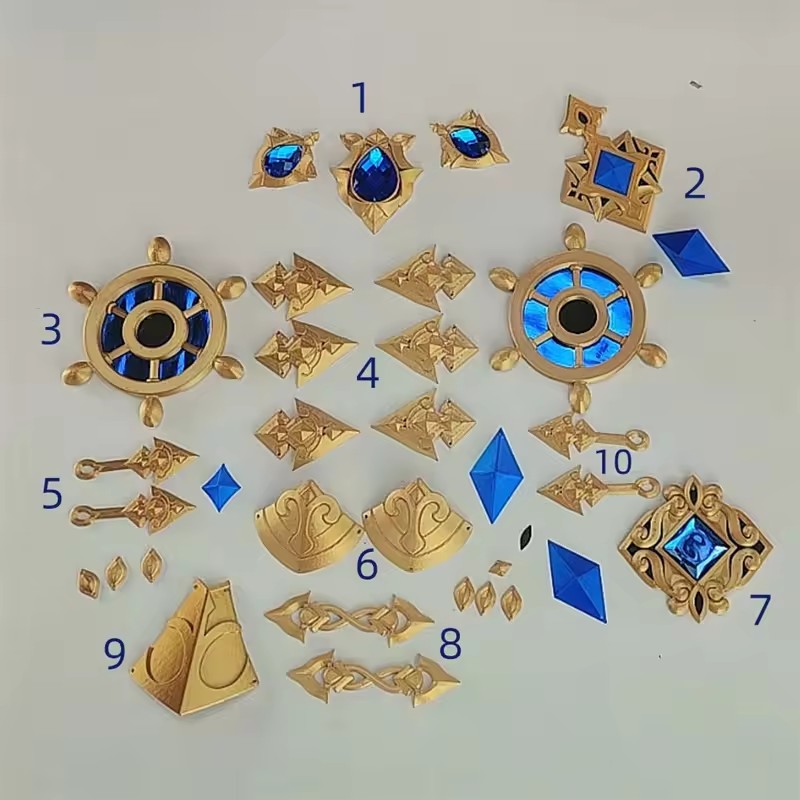 Cosplay Prop 3D Print Settings - Genshin Impact Navia Caspar Cosplay accessoires