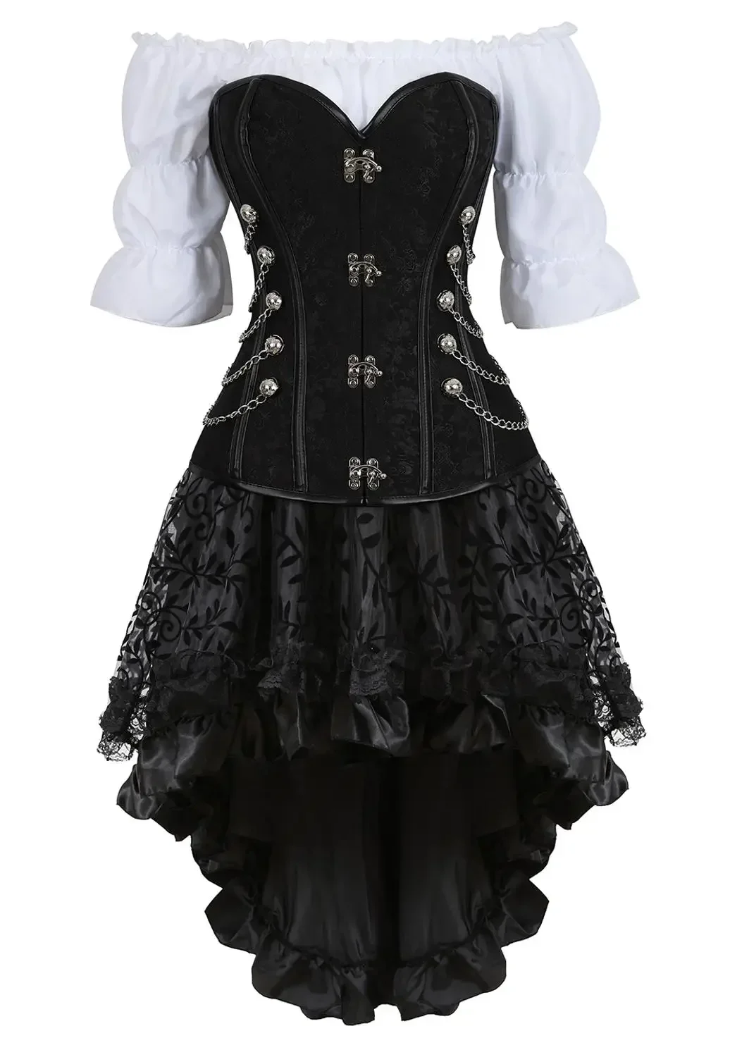Boning Corset Steel - Corset en cuir et acier Sophia