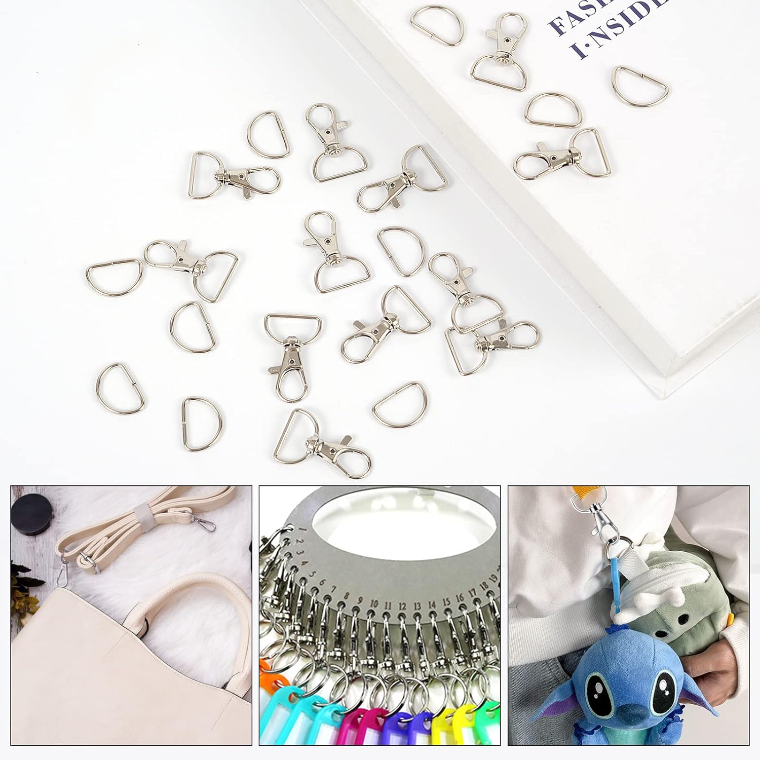 Lot de 8/15/30 Mousquetons, Cl - D Ring Strap avis et prix