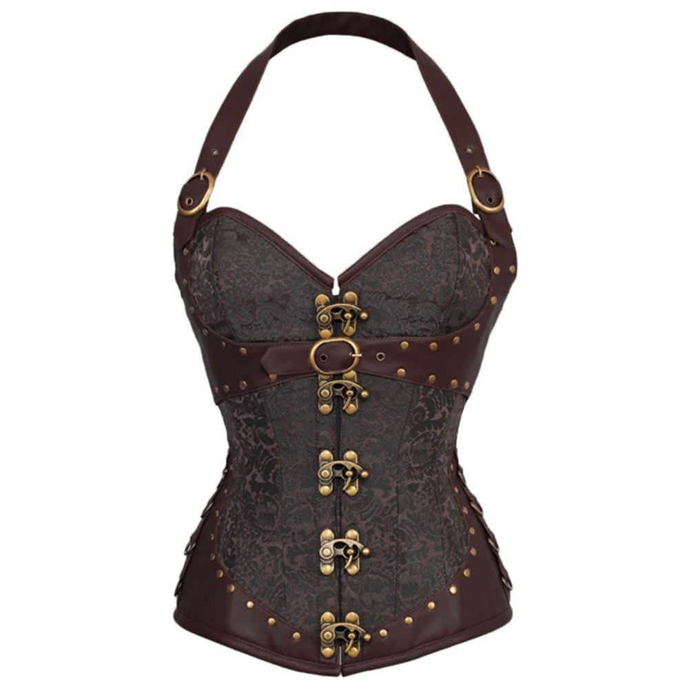 Corset Halter Rétro Gothique p - Boning Corset Steel avis et prix