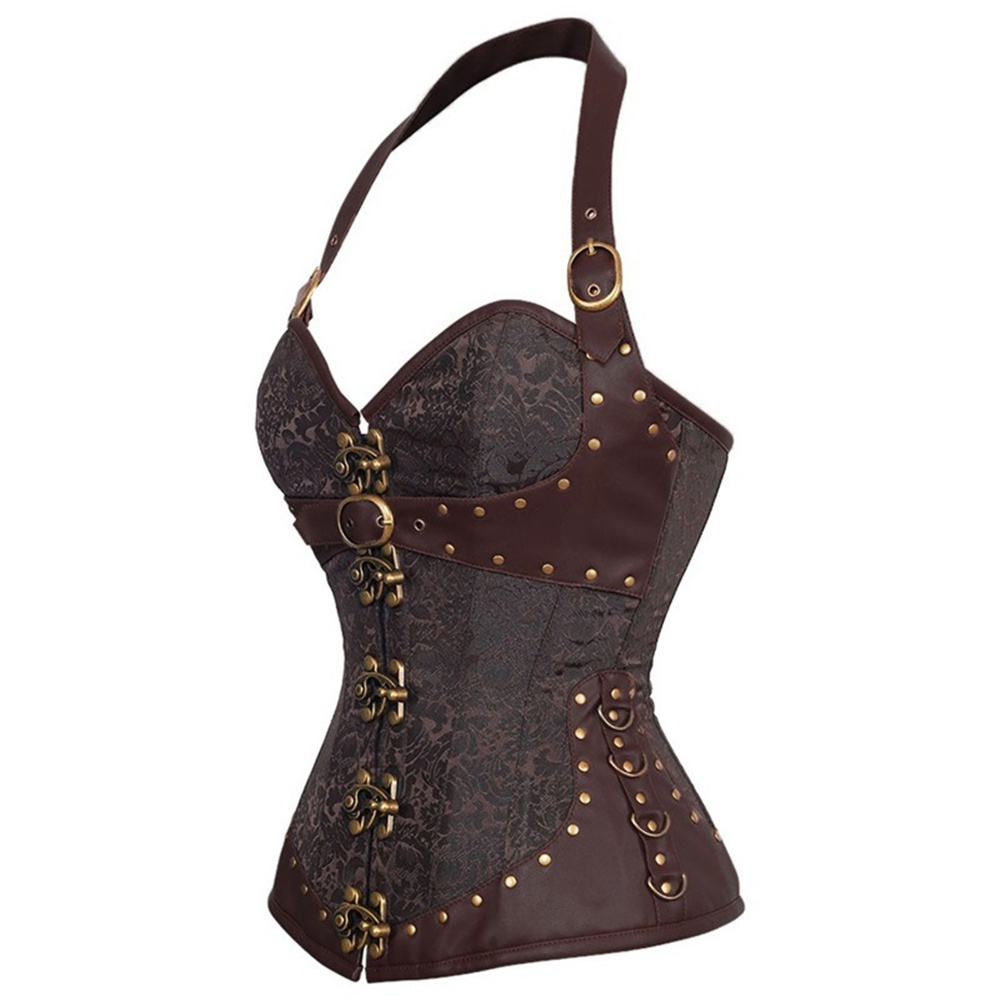Corset Halter Rétro Gothique p - Boning Corset Steel avis et prix