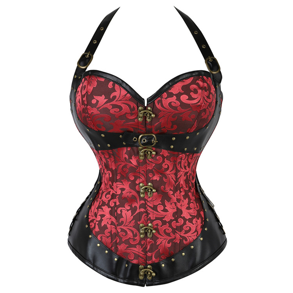 Corset Halter Rétro Gothique p - Boning Corset Steel avis et prix